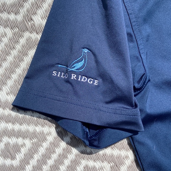 Peter Millar Polo Size Medium Blue Summer Comfort Golf Outdoor Comfy - Picture 6 of 7